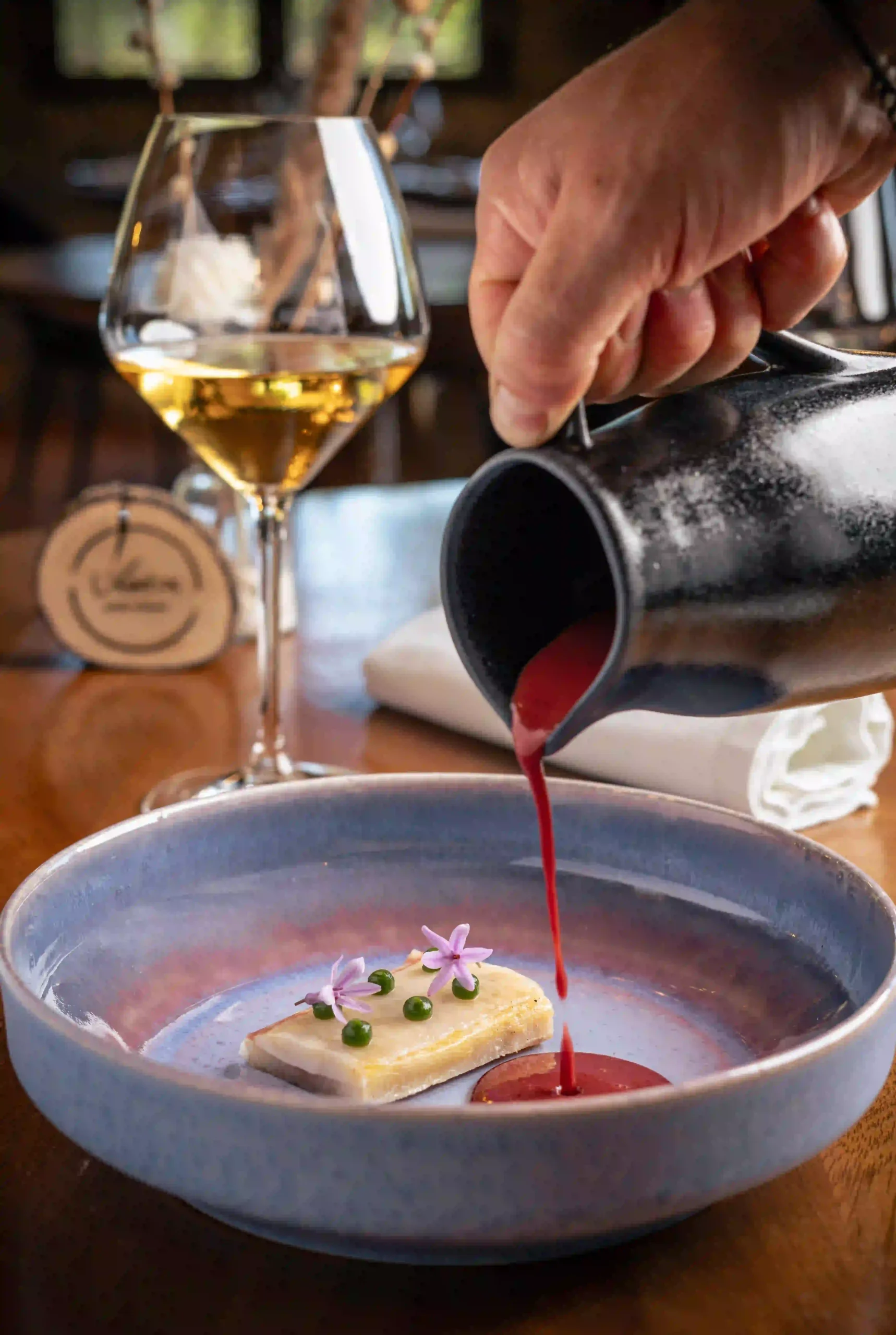 Plato del menú degustación de Veratus en La Vera